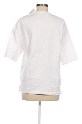 Damski T-shirt Bershka, Rozmiar XS, Kolor Biały, Cena 39,08 zł