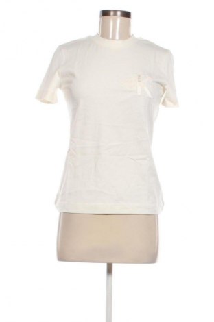 Damski T-shirt Calvin Klein Jeans, Rozmiar XS, Kolor ecru, Cena 181,99 zł