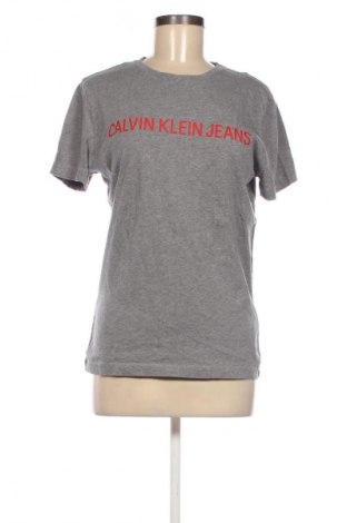 Tricou de femei Calvin Klein Jeans, Mărime S, Culoare Gri, Preț 89,47 Lei