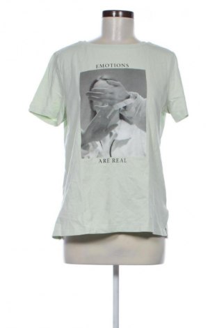 Γυναικείο t-shirt Comma,, Μέγεθος M, Χρώμα Πράσινο, Τιμή 14,00 €