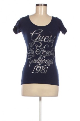 Γυναικείο t-shirt Guess, Μέγεθος S, Χρώμα Μπλέ, Τιμή 16,37 €