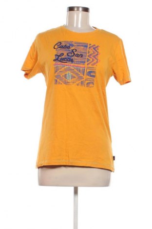 Γυναικείο t-shirt Kappa, Μέγεθος M, Χρώμα Κίτρινο, Τιμή 9,14 €