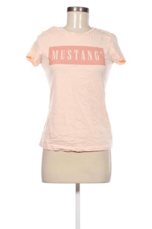 Damski T-shirt Mustang, Rozmiar S, Kolor Różowy, Cena 59,99 zł
