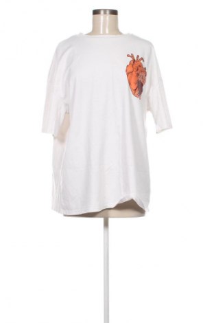 Γυναικείο t-shirt SHEIN, Μέγεθος L, Χρώμα Λευκό, Τιμή 8,70 €