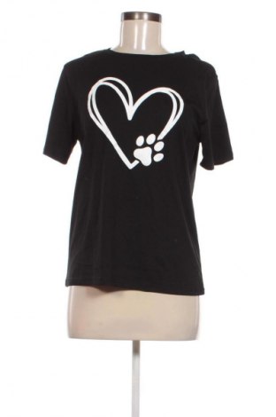 Γυναικείο t-shirt SHEIN, Μέγεθος M, Χρώμα Μαύρο, Τιμή 8,75 €