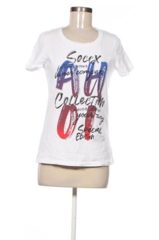 Damski T-shirt Soccx, Rozmiar S, Kolor Biały, Cena 67,82 zł