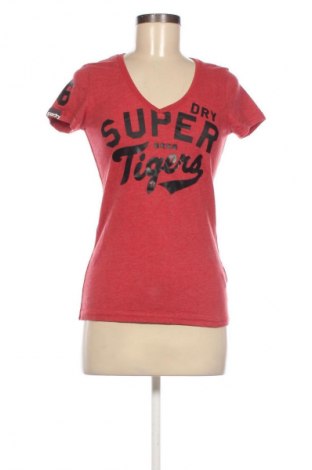 Дамска тениска Superdry, Размер S, Цвят Червен, Цена 18,00 лв.