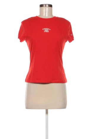 Damen T-Shirt Tommy Jeans, Größe S, Farbe Rot, Preis 53,99 €