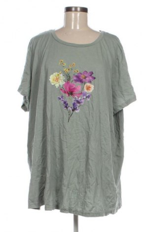 Damski T-shirt Zizzi, Rozmiar 3XL, Kolor Zielony, Cena 72,99 zł