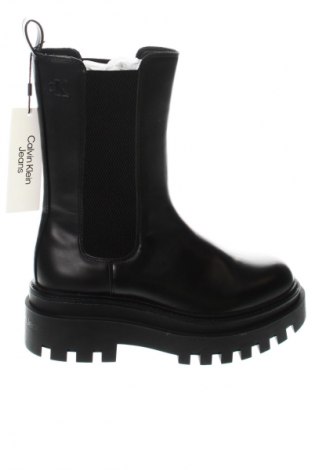 Damskie botki Calvin Klein Jeans, Rozmiar 38, Kolor Czarny, Cena 564,99 zł