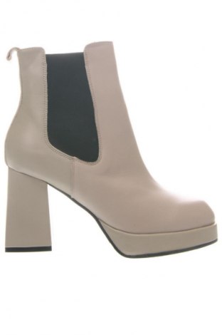 Γυναικεία μποτάκια Keys Shoes, Μέγεθος 38, Χρώμα Εκρού, Τιμή 87,98 €