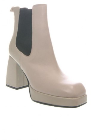 Γυναικεία μποτάκια Keys Shoes, Μέγεθος 38, Χρώμα Εκρού, Τιμή 87,98 €