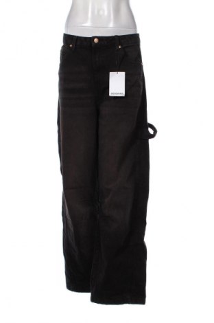 Dámske džínsy  Bershka, Veľkosť XL, Farba Čierna, Cena  23,52 €