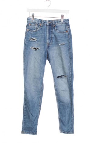 Blugi de femei Stradivarius, Mărime S, Culoare Albastru, Preț 76,32 Lei
