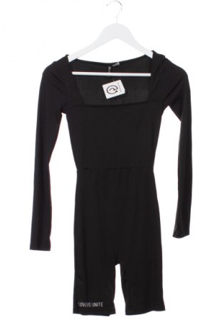 Kurzer Damenoverall H&M Divided, Größe XXS, Farbe Schwarz, Preis € 19,95