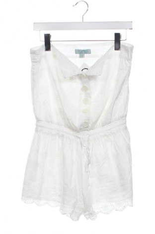 Salopetă scurtă de damă Monsoon, Mărime M, Culoare Alb, Preț 126,00 Lei