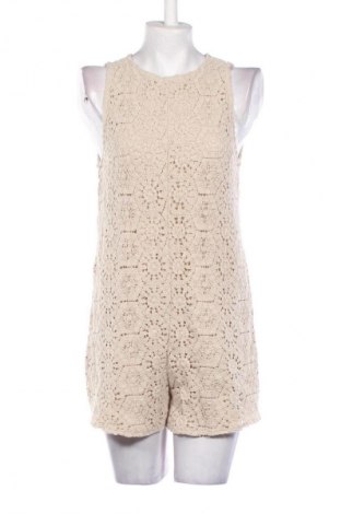 Women's short jumpsuit Zara, Μέγεθος S, Χρώμα  Μπέζ, Τιμή 17,39 €