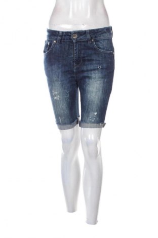 Pantaloni scurți de femei Bershka, Mărime S, Culoare Albastru, Preț 50,00 Lei
