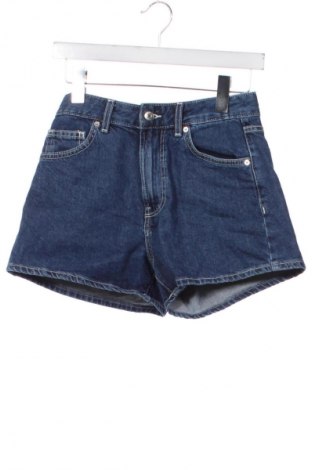 Pantaloni scurți de femei Bershka, Mărime XS, Culoare Albastru, Preț 50,00 Lei