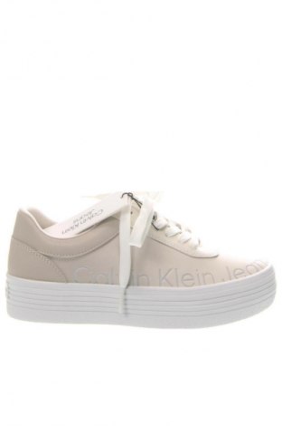 Γυναικεία παπούτσια Calvin Klein Jeans, Μέγεθος 39, Χρώμα Εκρού, Τιμή 117,99 €
