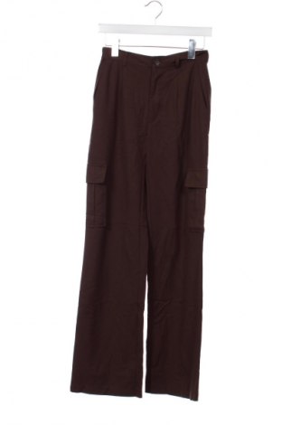 Damskie spodnie Pull&Bear, Rozmiar XS, Kolor Brązowy, Cena 66,67 zł