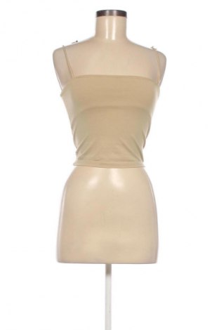 Γυναικείο αμάνικο μπλουζάκι Gina Tricot, Μέγεθος XS, Χρώμα  Μπέζ, Τιμή 7,16 €