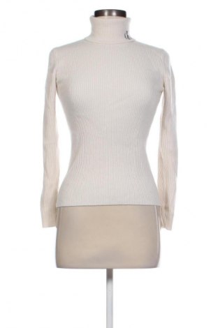 Pulover de femei Calvin Klein Jeans, Mărime XS, Culoare Bej, Preț 215,79 Lei