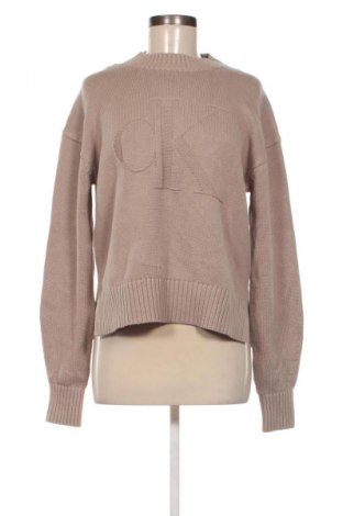 Γυναικείο πουλόβερ Calvin Klein Jeans, Μέγεθος M, Χρώμα  Μπέζ, Τιμή 50,99 €
