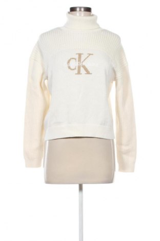 Дамски пуловер Calvin Klein Jeans, Размер L, Цвят Бежов, Цена 109,99 лв.