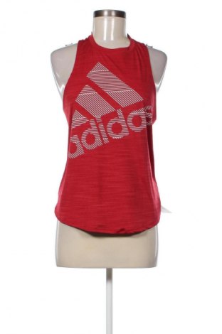 Γυναίκειο αθλητικό τοπ Adidas, Μέγεθος S, Χρώμα Κόκκινο, Τιμή 21,99 €
