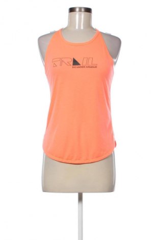 Damen Sporttop Under Armour, Größe XS, Farbe Orange, Preis 15,00 €