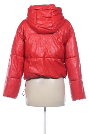 Damen Lederjacke Bershka, Größe XS, Farbe Rot, Preis 29,74 €