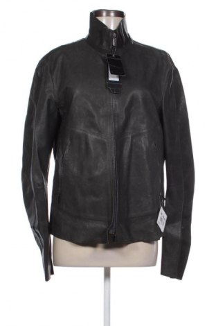 Geacă de piele pentru femei Emporio Armani, Mărime XL, Culoare Gri, Preț 3.864,99 Lei