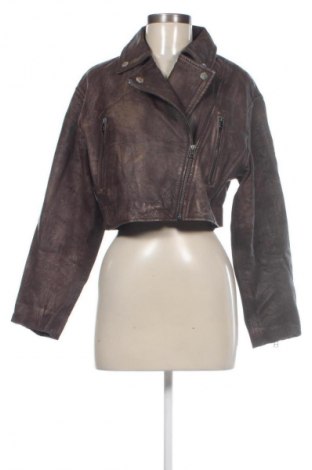 Dámská kožená bunda  Stradivarius, Velikost S, Barva Hnědá, Cena  1 579,00 Kč