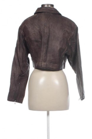 Dámská kožená bunda  Stradivarius, Velikost S, Barva Hnědá, Cena  1 579,00 Kč