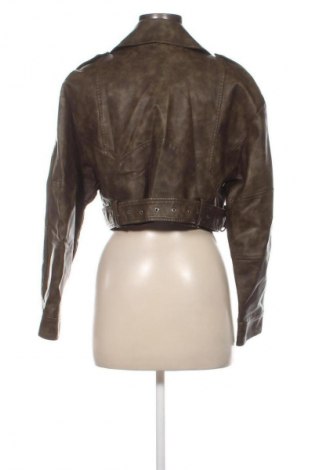 Geacă de piele pentru femei Unbranded, Mărime S, Culoare Verde, Preț 154,34 Lei