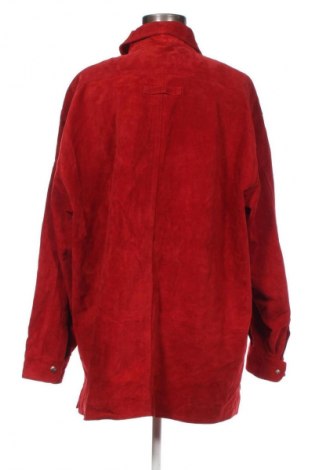Γυναικείο δερμάτινο μπουφάν Unbranded, Μέγεθος XXL, Χρώμα Κόκκινο, Τιμή 62,99 €