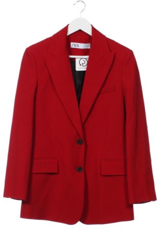 Sacou de femei Zara, Mărime XS, Culoare Roșu, Preț 165,99 Lei