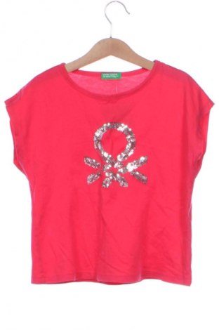 Παιδική μπλούζα United Colors Of Benetton, Μέγεθος 7-8y/ 128-134 εκ., Χρώμα Ρόζ , Τιμή 11,76 €