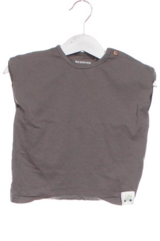 Tricou pentru copii Reserved, Mărime 9-12m/ 74-80 cm, Culoare Gri, Preț 31,58 Lei