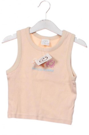 Μπλουζάκι αμάνικο παιδικό Zara, Μέγεθος 5-6y/ 116-122 εκ., Χρώμα Εκρού, Τιμή 6,14 €