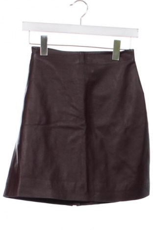Lederrock H&M, Größe XXS, Farbe Braun, Preis € 29,67