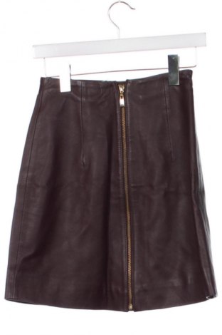 Lederrock H&M, Größe XXS, Farbe Braun, Preis € 29,67