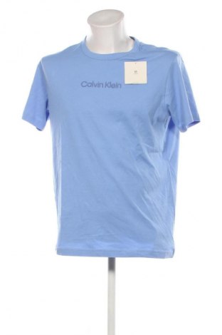 Męski T-shirt Calvin Klein, Rozmiar M, Kolor Niebieski, Cena 183,99 zł