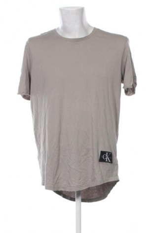 Męski T-shirt Calvin Klein Jeans, Rozmiar XXL, Kolor Szary, Cena 76,99 zł
