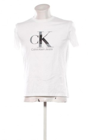Herren T-Shirt Calvin Klein Jeans, Größe L, Farbe Weiß, Preis € 31,99