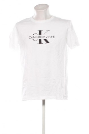 Męski T-shirt Calvin Klein Jeans, Rozmiar L, Kolor Biały, Cena 183,99 zł