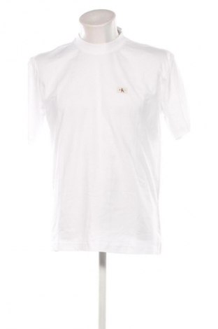 Herren T-Shirt Calvin Klein Jeans, Größe S, Farbe Weiß, Preis 32,99 €