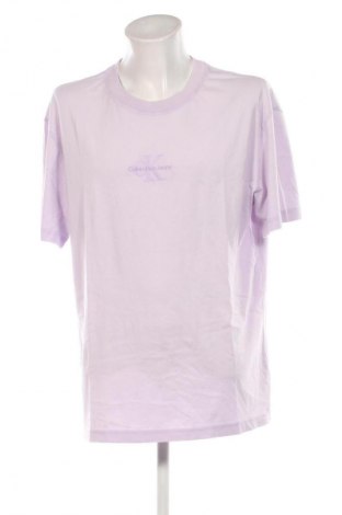 Męski T-shirt Calvin Klein Jeans, Rozmiar XXL, Kolor Fioletowy, Cena 259,99 zł