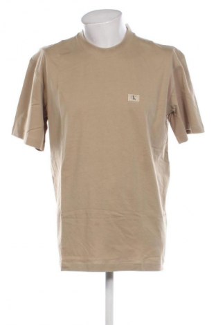 Herren T-Shirt Calvin Klein Jeans, Größe L, Farbe Beige, Preis € 33,99